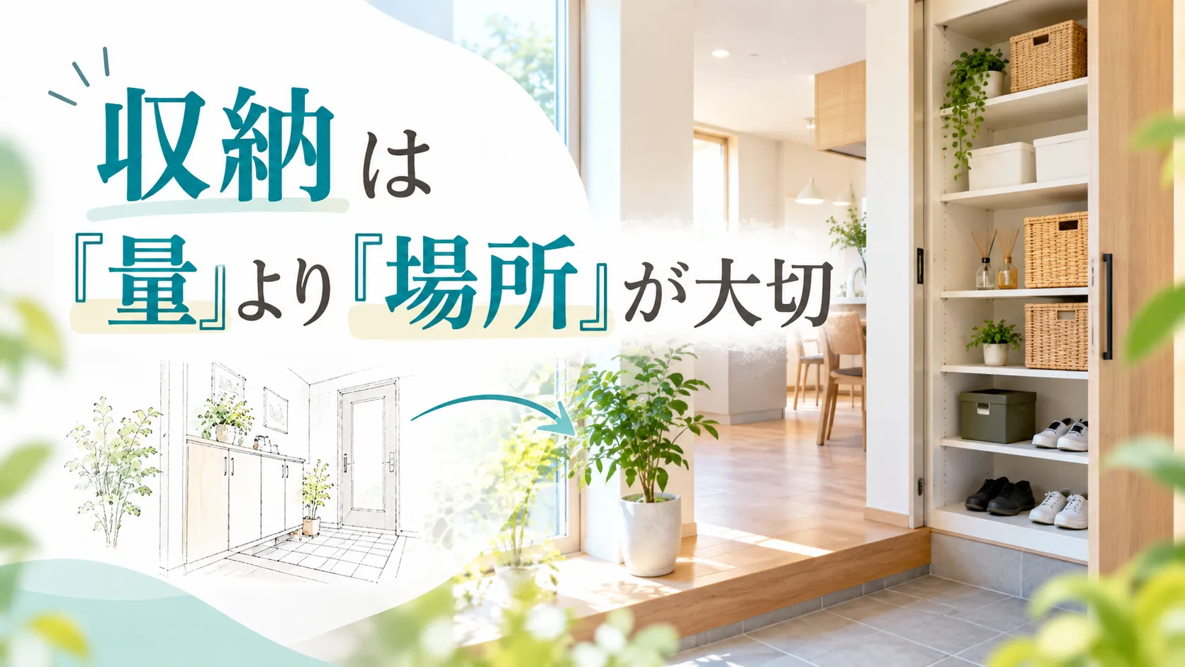 収納は「量」より「場所」が大切
